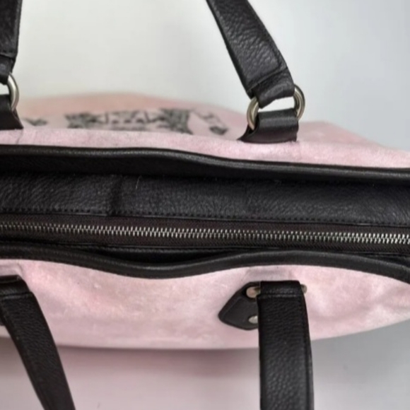 *SOLD SOLD * rare JUICY Couture 💕Y2K BABY PINK SCOTTIE TOTE XL  BAG - Picture 4 of 14